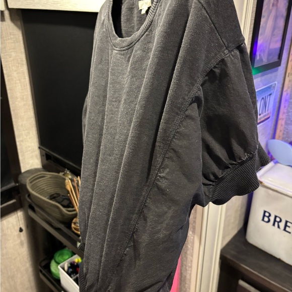 Anthropologie’s Pilcro Charcoal Gray Women's Sweatshirt size Medium - Picture 6 of 7